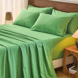 MUXHOMO [Deep Sleep] 4/6pcs Bamboo Bed Sheet Set, Luxury Soft & Cooling Sheet Set For Hot Sleepers, 5 Star Hotel Experience Bed)Child Sheets Sets Deep Pocket Up To 16"Breathable Bedding For Toddler Room,Hotel 2200TC Bedding Sheets Queen Bed Sheets