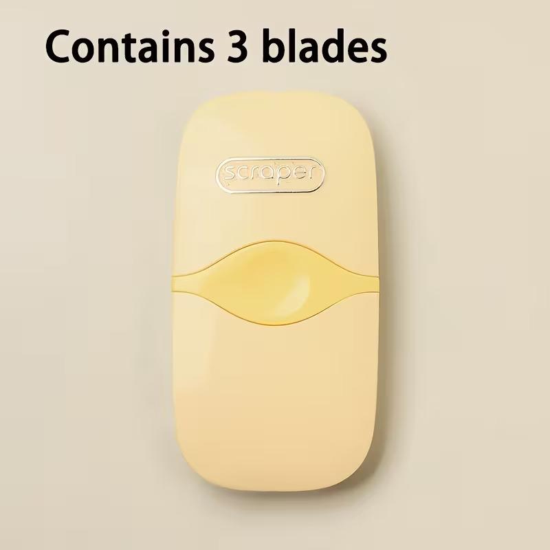 Multi-Tool Scraper with 3 Replacement Blades, Multi-Purpose Scraping Tool for Plaster, Stickers, Floors, Glass, Adhesive Removal, DIY & Professional Cleaning