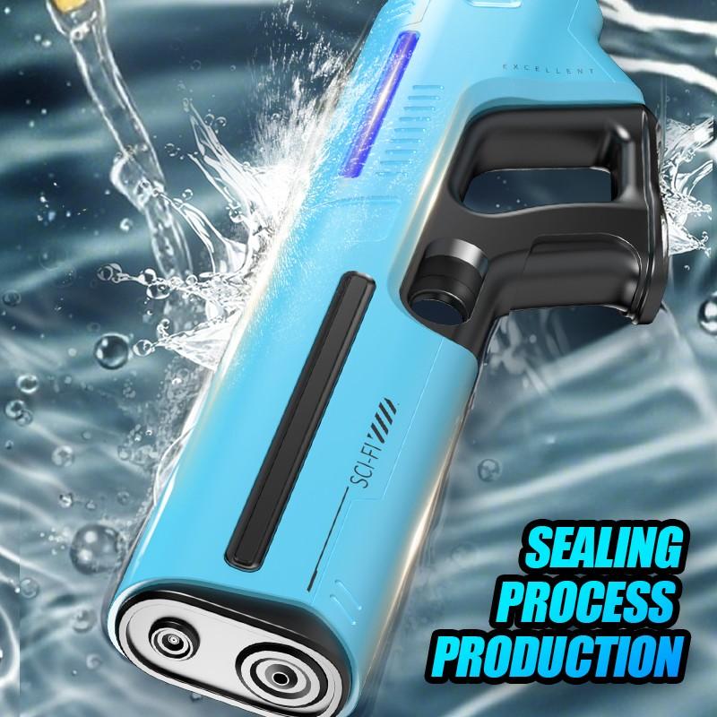 Bestselling Electric Continuous Fire Water Gun, Pulse Light Electric Water Gun, Summer Water Toy, Automatic Suction Fill Water Gun