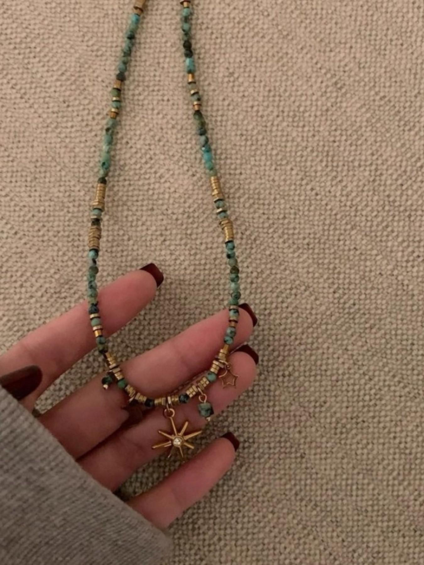 Mead Vintage Beaded Necklace 2026 New Design, Elegant Chain Print Collarbone Chain, Layered Necklace for Women, All Seasons Fashion Accessory