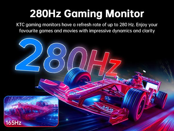 KTC 27'' FHD DP@280Hz Gaming Monitor, FHD 1920*1080P HDMI@240Hz PC Computer Monitor, Fast VA Panel, 1ms GTG, Adaptive-Sync, HDR10 Support, 4000:1 contrast ratio, 126% sRGB, HDMI and Displayport Inputs, H27E22P KTC 27'' FHD DP@280Hz Gaming Monitor, FHD 1920*1080P HDMI@240Hz PC Computer Monitor, Fast VA Panel, 1ms GTG, Adaptive-Sync, HDR10 Support, 4000:1 contrast ratio, 126% sRGB, HDMI and Displayport Inputs, H27E22P