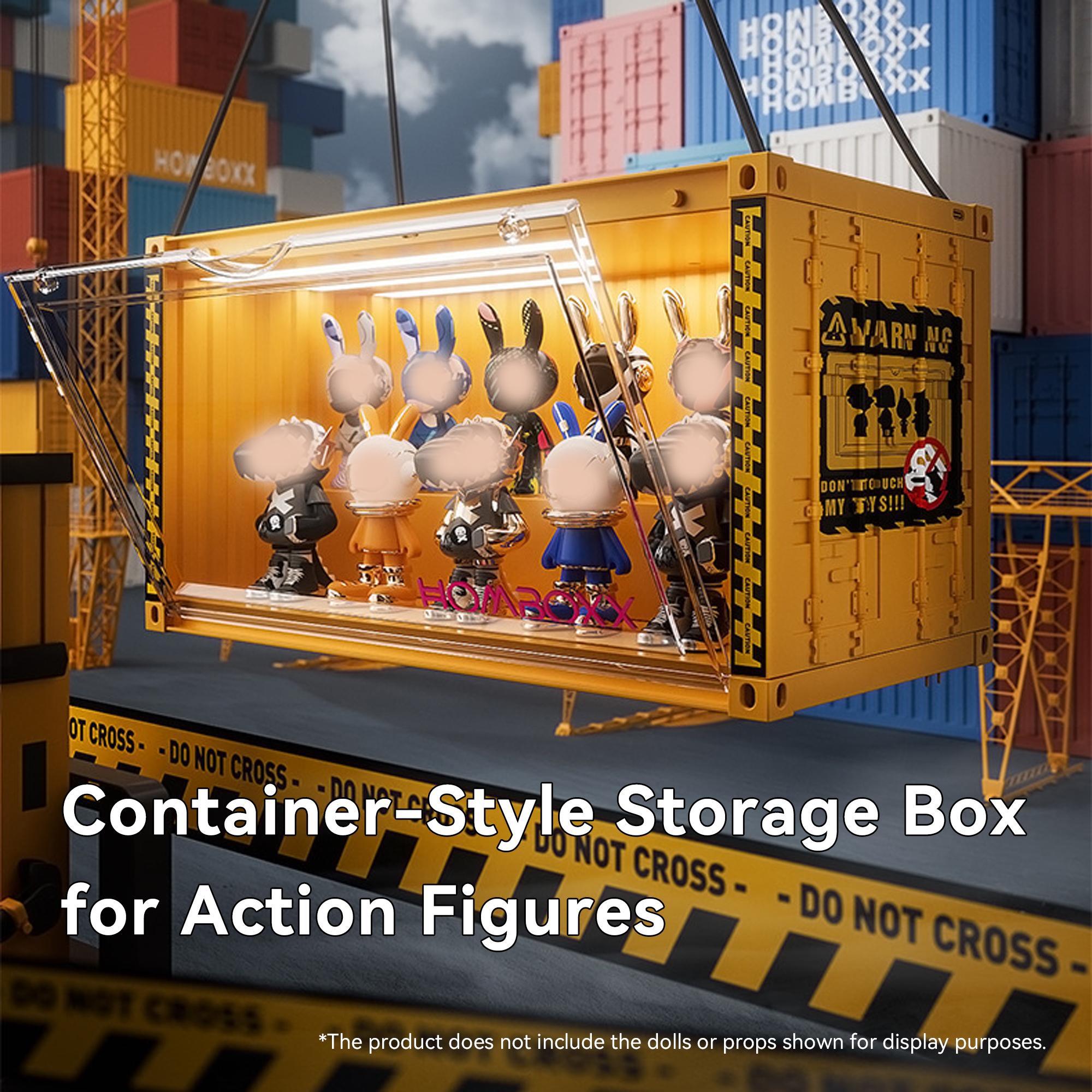 Handmade Doll Storage Display Box, Small Stackable Combination, Container Style, Step Module, Suitable for Plush Hanging Figures