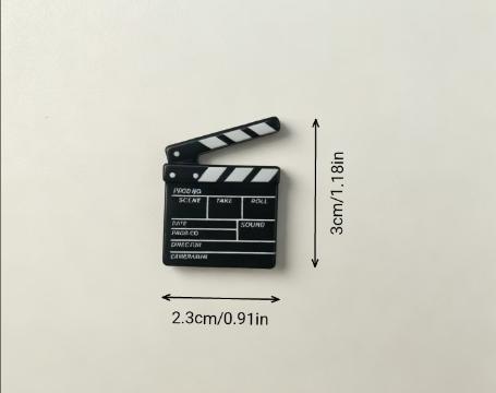 Vintage Movie Style DIY Scene Props, Director Board Small Golden Man Wall Decor, Influencer Photo Live Stream Atmosphere Setup Ornament