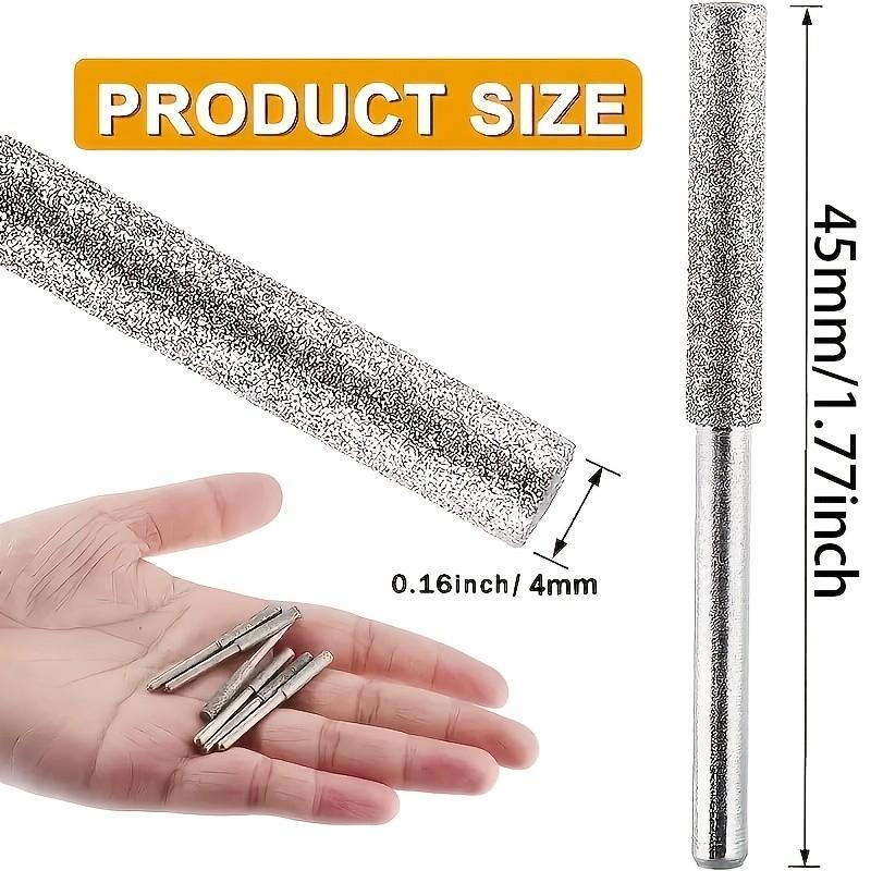 10 Piece Diamond Chainsaw Sharpener Set, Titanium Coated Cubic Zirconia Grinding Discs, Ideal for Cutting Jade, Glass, Metal, Wood