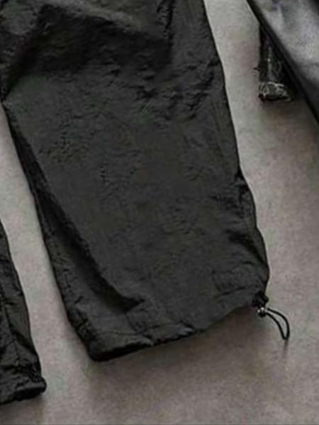 Men's New Casual Sports Pants, Loose Fit, Elastic Cuff, Fashionable Print, Lightweight Fabric, Perfect for Daily Wear, Athleisure Style Bottoms