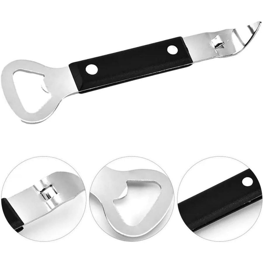 Portable Carbon Steel Bottle Opener, Two-In-One Can Opener and Screwdriver, Dual-Head Kitchen Tool, Outdoor Convenience