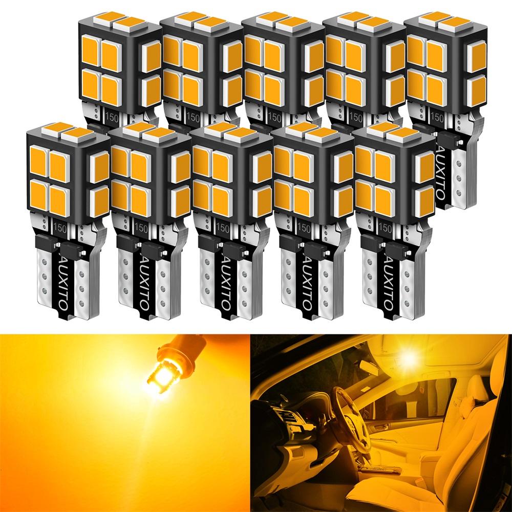 AUXITO 10x White LED T10 194 168 W5W Interior Map Dome Trunk License Plate Light Bulbs