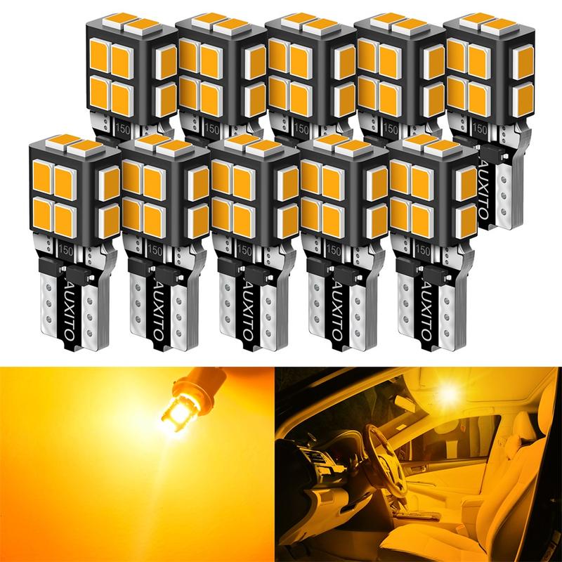 AUXITO 10x White LED T10 194 168 W5W Interior Map Dome Trunk License Plate Light Bulbs