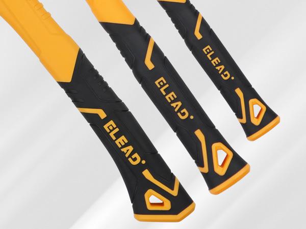 ELEAD 6-Piece Mallet Hammer Set, Fiberglass Handle Forge Steel Head, 32oz Rubber Mallet & Ball Peen Hammers, 16oz Ball Peen Hammer, 3LB Sledge & Cross Peen Hammers, 600g Wood Split Axe