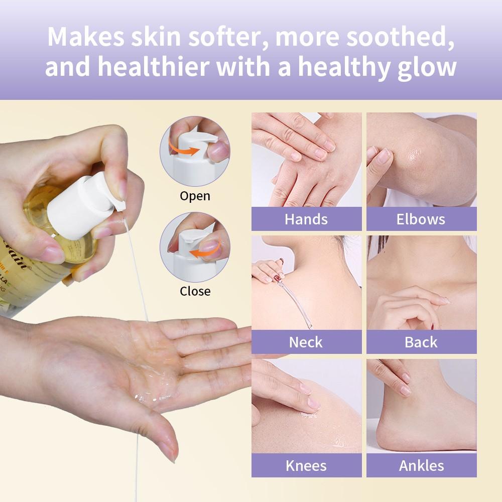 MOISTURE DRENCHING BODY OIL Lightweight Non-Greasy Moisturizing Body Oil, Fast-Absorbing Long-Lasting Moisture for Dry Rough Skin, Softens Smooths with a Radiant Glow, Warm Vanilla Scent for Daily Nourishing Ritual, Pick your scent!