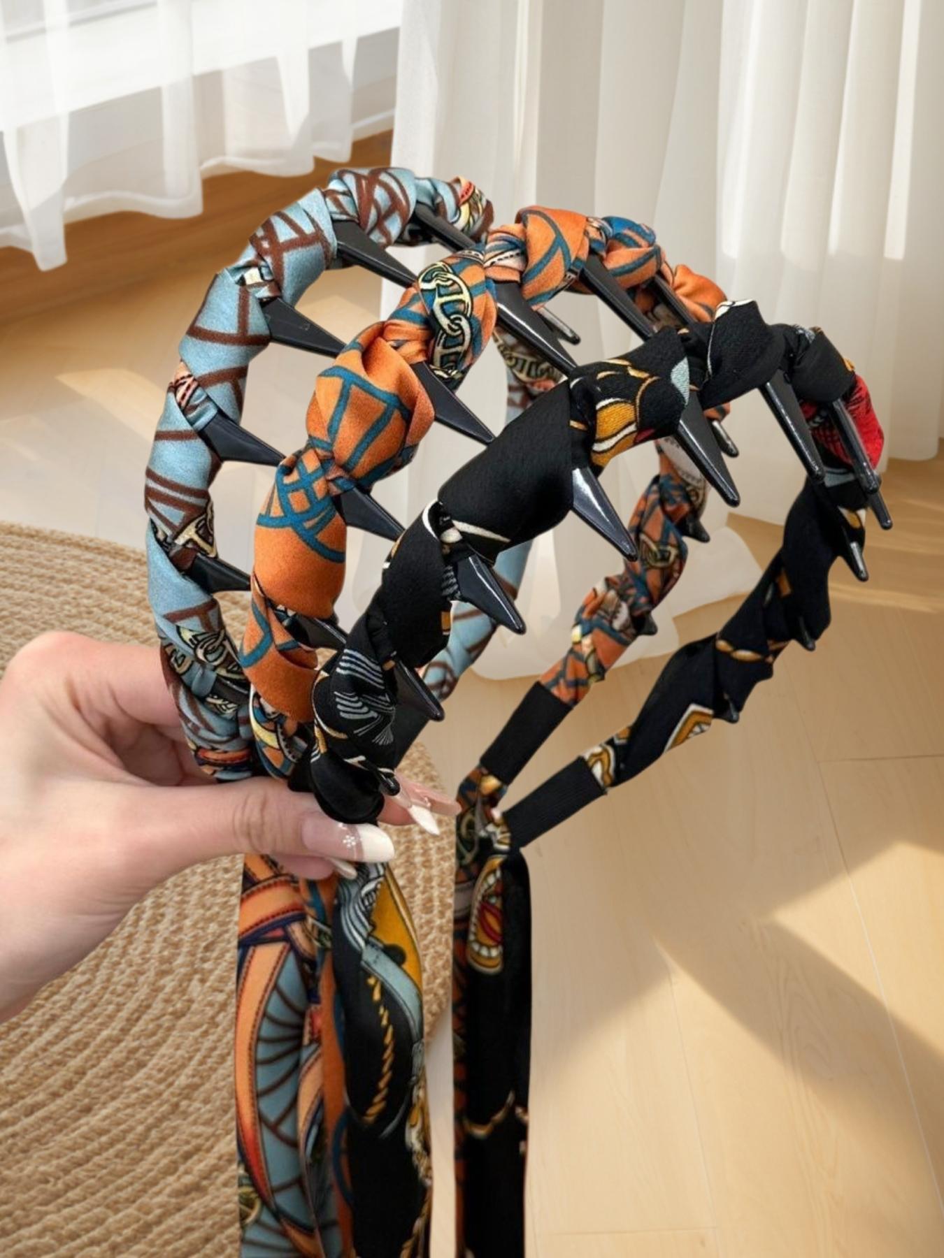 Floral Ribbon Braided Wave Hairband for Women, New 2026 Hairstyle Accessory, Versatile Hair Tie, High Forehead Headband, Trendy Hair Decor