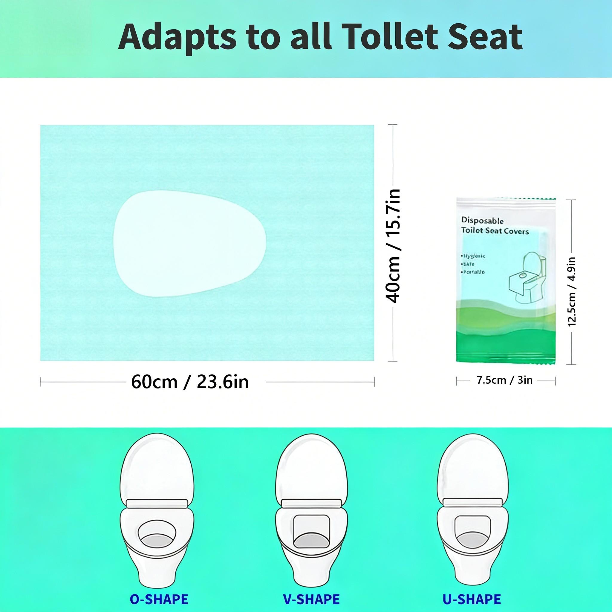 20pcs Disposable Toilet Seat Covers, Toilet Seat Covers Disposable Travel Size 20pcs Disposable Toilet Seat Covers, Gentle Toilet Seat Protectors for Home Bathroom Hotel Salon, Bathroom Accessories, Adults and Kids Room Accessories.