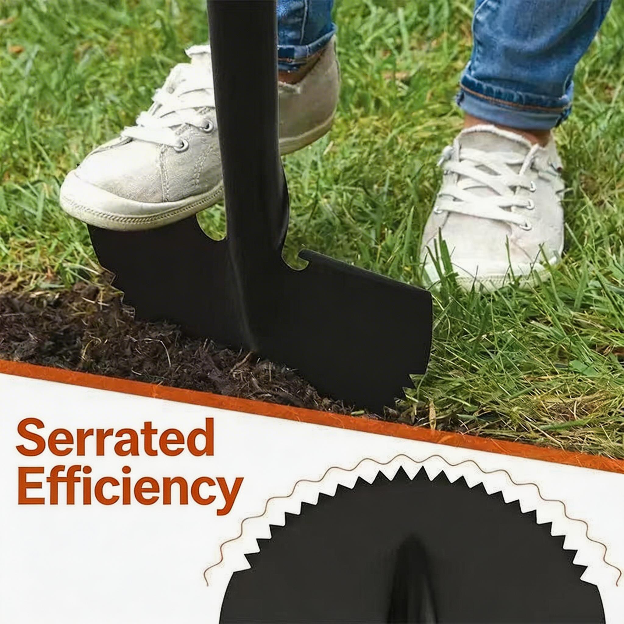 Manual Lawn Edger Tool, Semi-Circular Moon Shape Weed Cutter, Garden Yard Lawn Edge Trimmer, Gardening Border Cleaner, Essential Gardening Gear