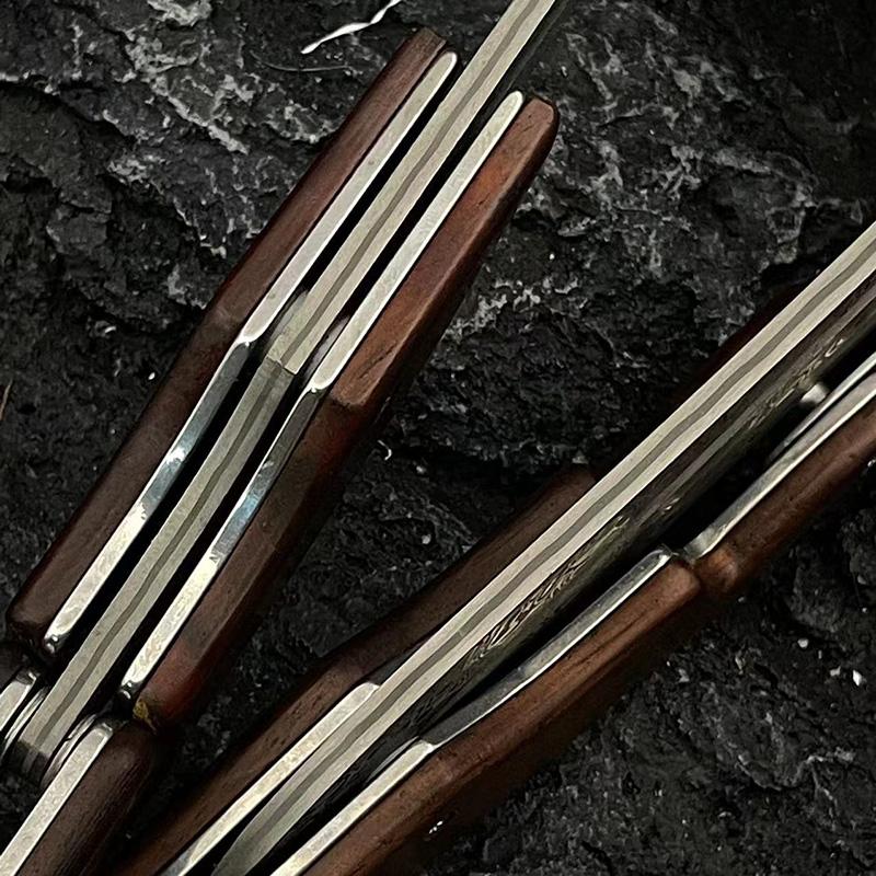 Damascus steel camping knife, suitable for cutting vegetables and meat, high hardness, sharp, durable, suitable for home kitchen, camping barbecue, a gift men