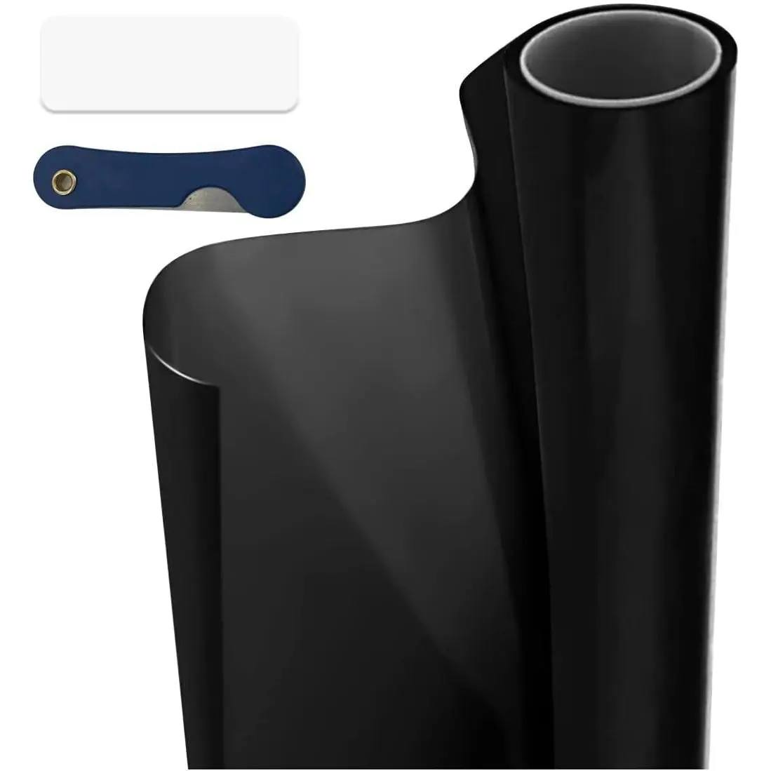 5% VLT  Window Tint Film for Auto Sun Shade Roll 20"× 19.68Ft |  Dark Vinyl Protection Film,  Sunlight Heat UV Block Protection & Scratch Resistant, Glare Reduction