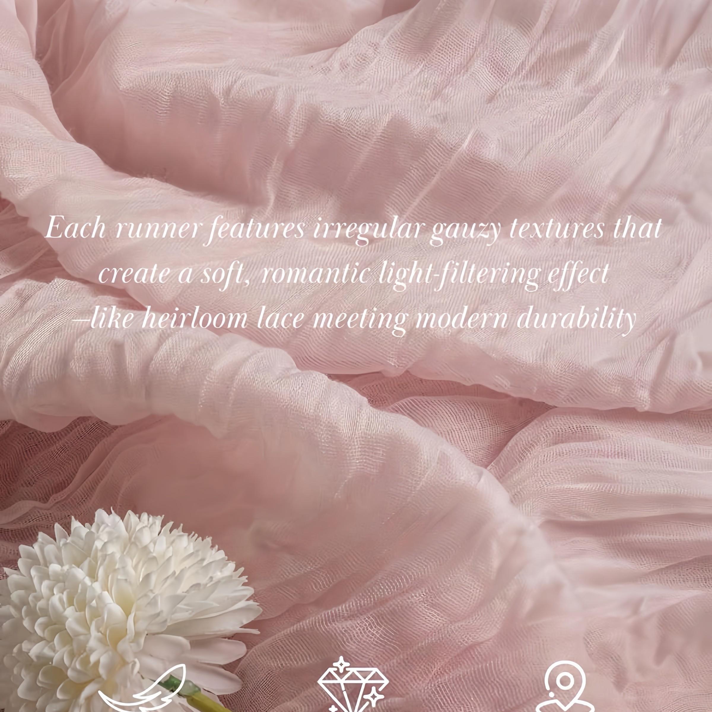 Solid Color Table Runner, Minimalist Polyester Table Liner, Dining Table Decor, Secret Santa Gifts for Women, Valentine's Day, Christmas