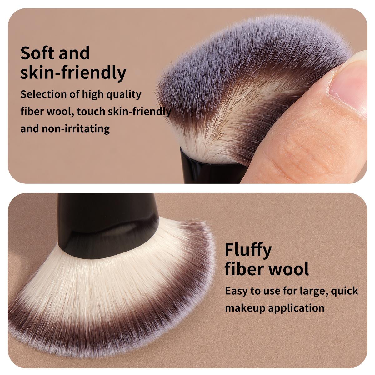 MAANGE 5pcs Makeup Brush Set, Face Makeup Brushes, Foundation Blush Contour Concealer Eyeshadow Brushes, Cosmetic Brushes for Foundation, Blush, Eyeshadow & Concealer, Gift for Women & Girls