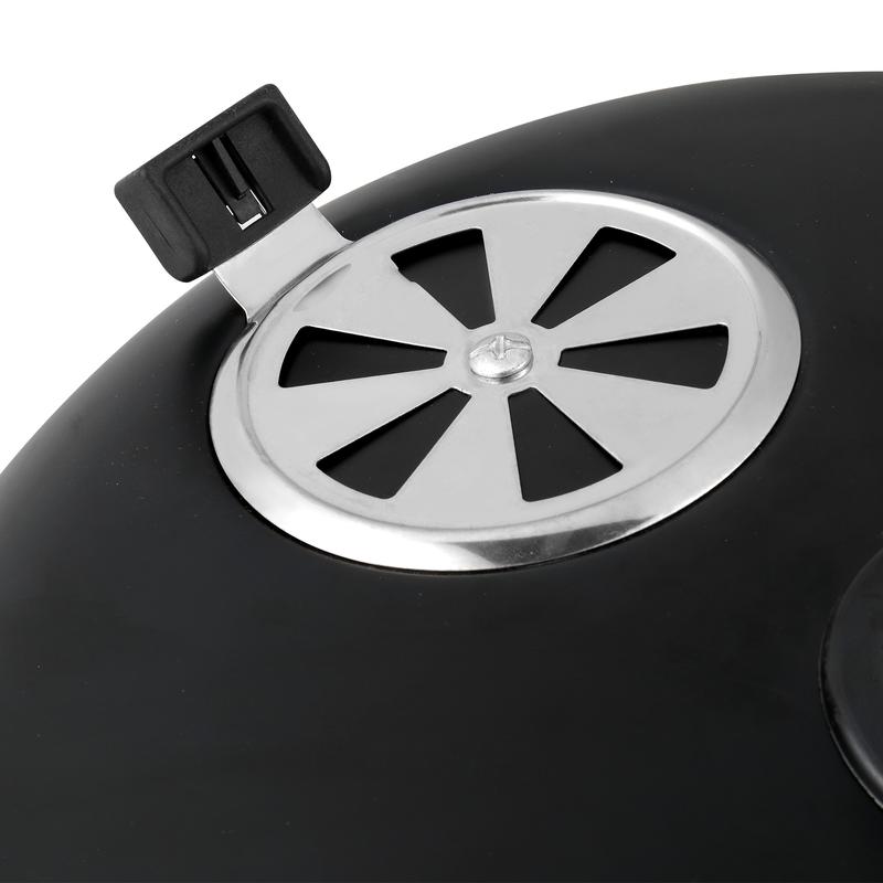 Iron Spray Smoker Carbon Grill Black Outdoor BBQ Grill, Barrel Charcoal Grill，Camping Barbecue Grill for Patio Backyard Garden Picnic,Food Smoker BBQ grill Charcoal Grill Meat