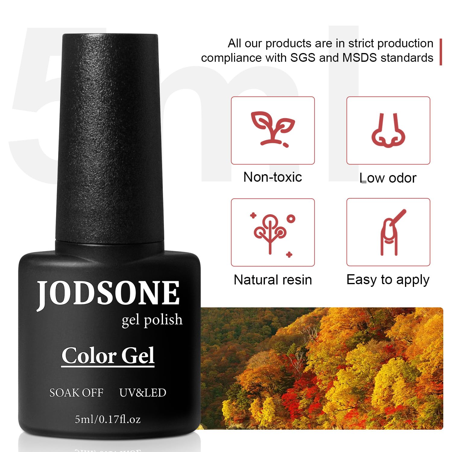 JODSONE Gel Nail Polish Kit with U V Light 32 Colors Gel Polish Nail Kit Soak Off Gel Nail Set Manicure Tools Nail Gel Kit Gifts for Women