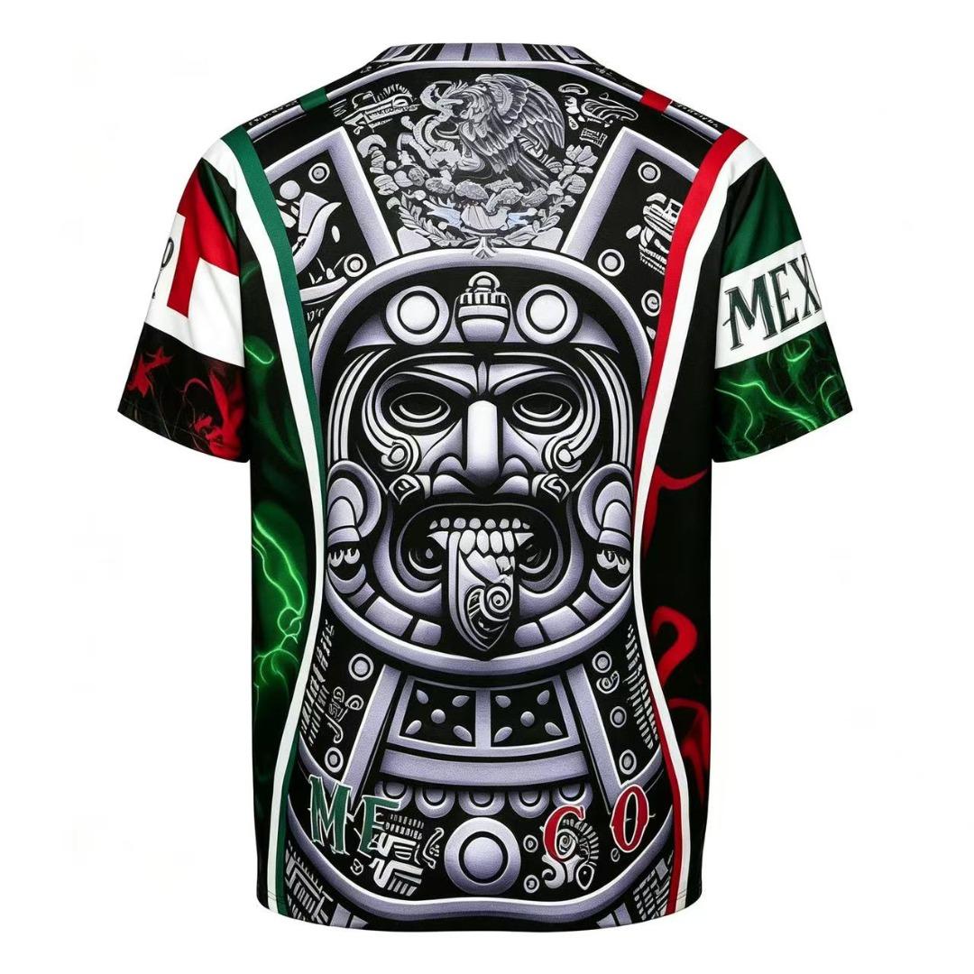 ️Men's 2026 Mexico Soccer Jerseys,   Mexico Aztec Eagle T-Shirt, Jerseys De Mexico, MexicanAztec Calenda Graphic Retro Soccer Jersey good graphic tees
