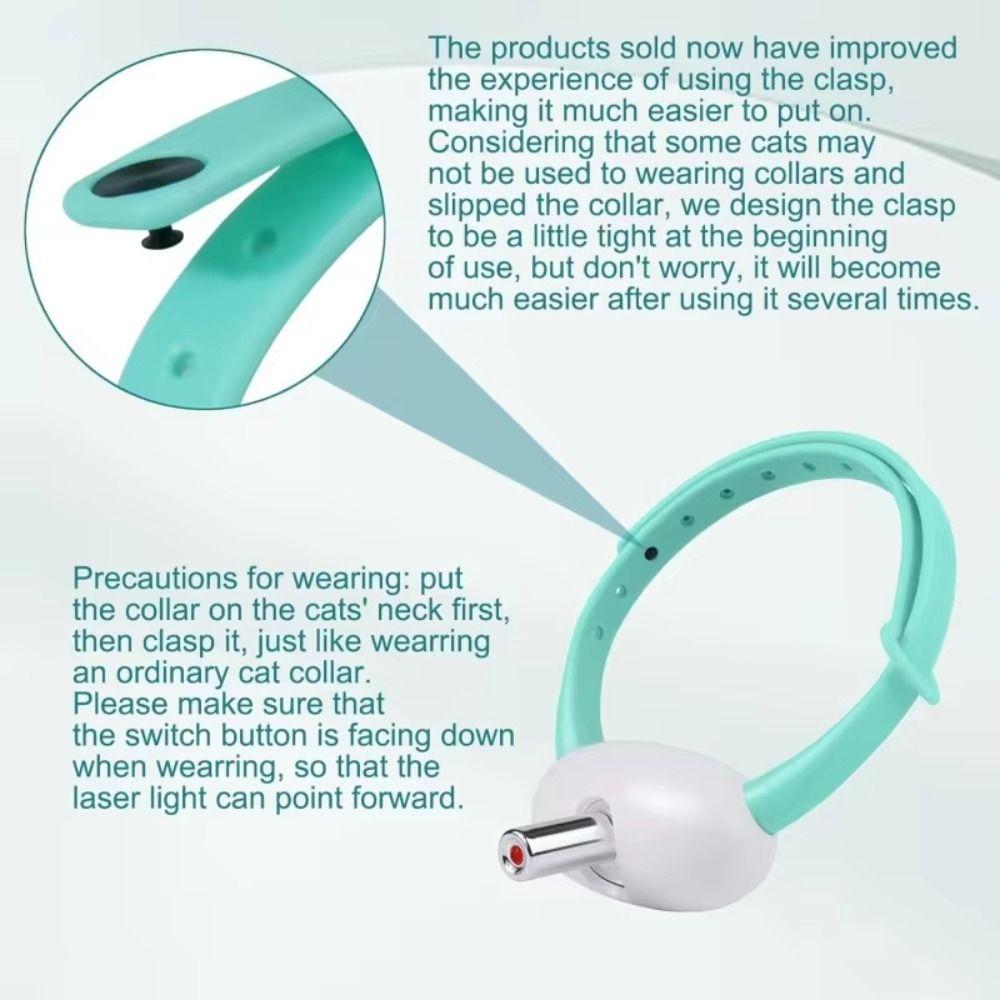 New Automatic Cat Laser Toy Electric with LED Light Intelligent LED Necklaces Pet Supplies Cat Laser Collar for Cat Accessories