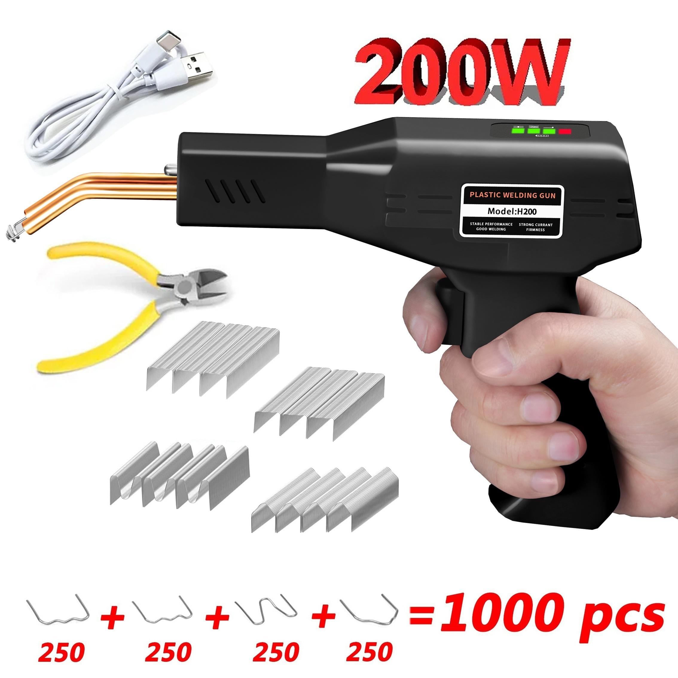 USB Rechargeable Plastic Welding Torch, Plastic Welder, Portable Wireless Welding Machine with 1000 Nails, Suitable for Most Repairs, Ideal for Automotive and Home Projects