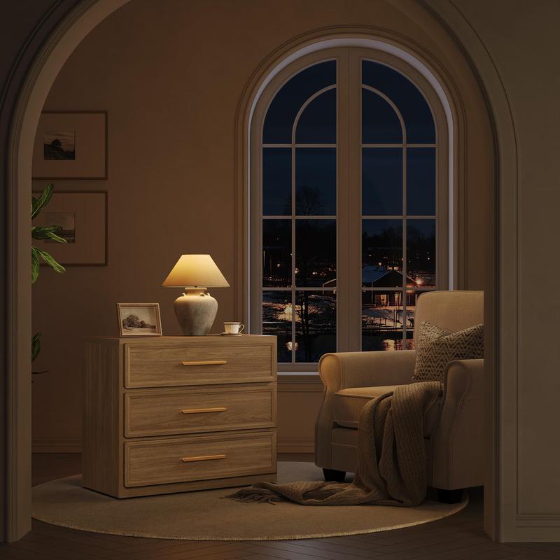 SICOTAS Night Stand Oversized Extra Large Nightstand Tall Bedside Side Table with 3 Drawers SICOTAS Night Stand Oversized Extra Large Nightstand Tall Bedside Side Table with 3 Drawers