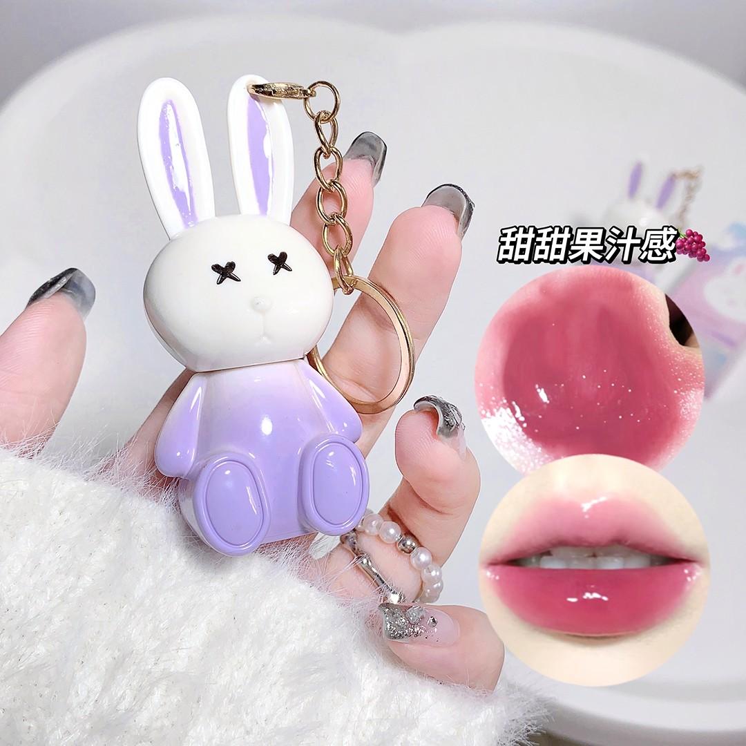 Waterproof Mirror Lip Gloss, Long-Lasting Moisturizing Shine, Cute Rabbit Shape Packaging, Suitable for All Skin Types, Perfect Gift