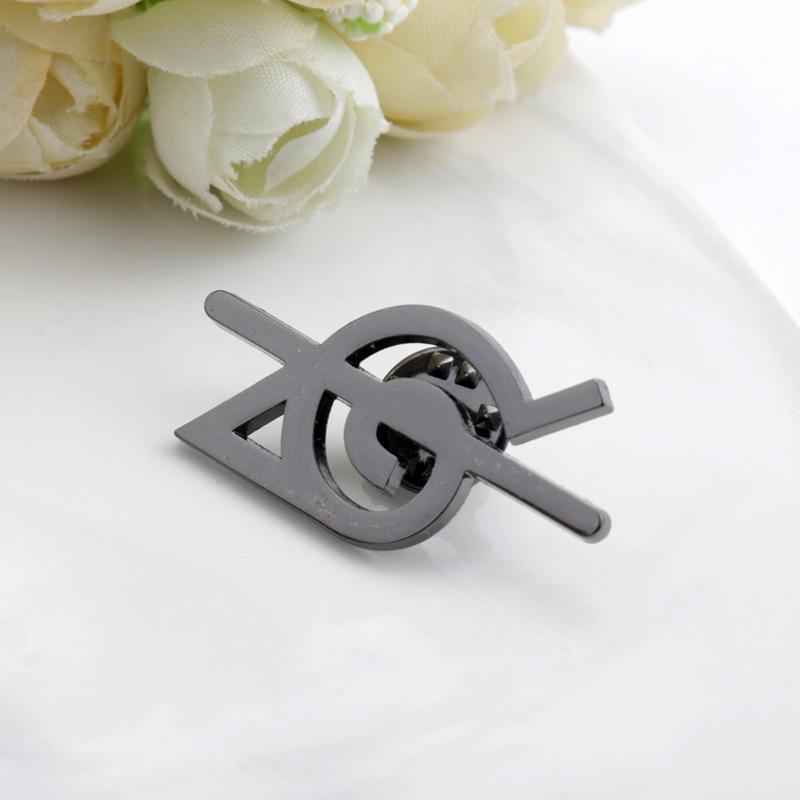 8Pcs/Set Anime Cartoon Enamel Brooch Red Cloud Sharingan Metal Pin Backpack Clothes Lapel Pin Jewelry Jewelry Gift