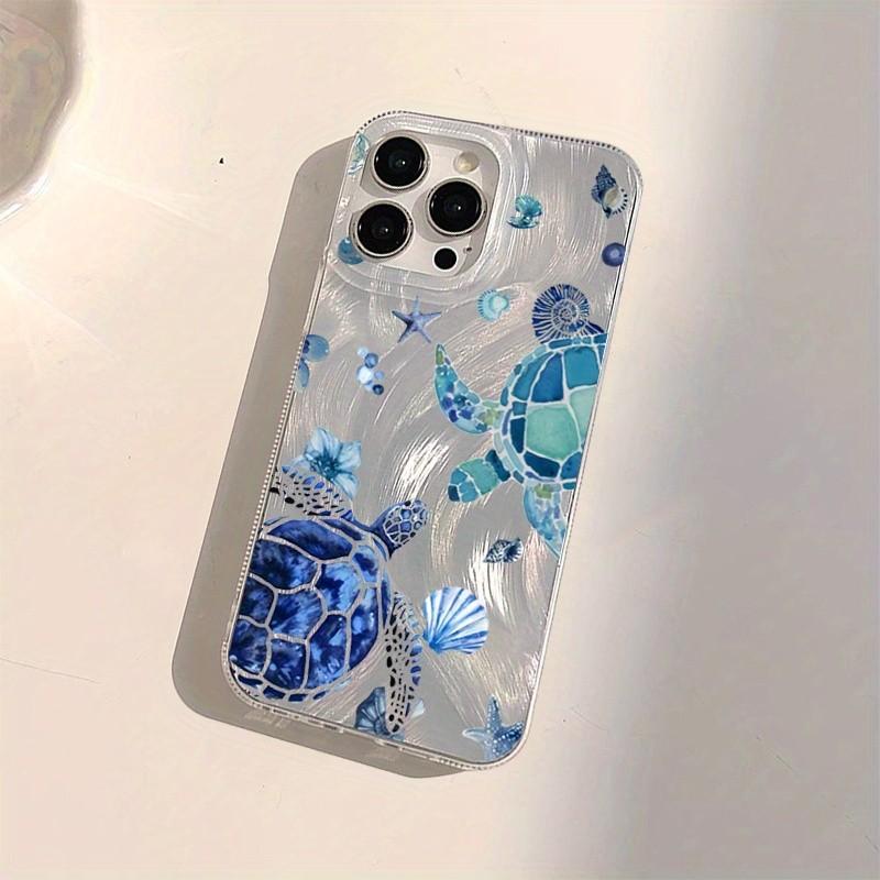 Summer Turtle Pattern Phone Case, Soft Shell Protection Cover for iPhone 17, 16pro, 15, 14, 13, 12, 11 Pro Max, Gift for Friends or Partner