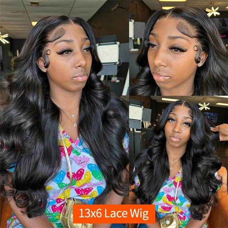 Bling Hair Body Wave 13x4/13x6 Hd Transparent Lace Front Real Hair Wigs Brazilian 30 32Inch Body Wave Lace Frontal Wig For Women