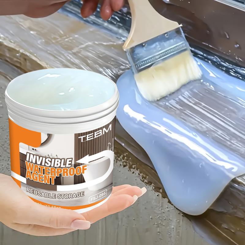 Transparent Waterproof Sealing Glue, Multi-Functional RV Roof Coating, Fast-Drying Flexible Breathable Sealant, for RV Roofs Windows Walls Tiles, Adhesive
