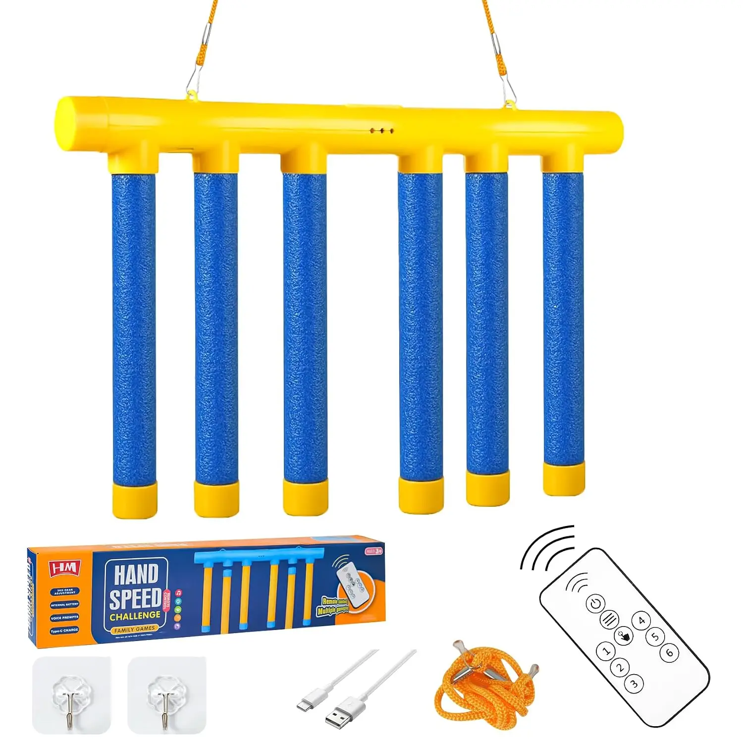 Reflex Drop Sticks Game Challenge Game Solo/Dual Play & Remote Control