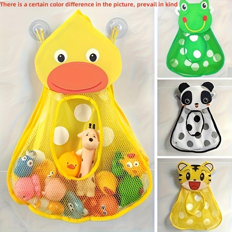 Cartoon-themed Hanging Storage Bag, Water Toy Storage Mesh Bag, Suction Cup Hanging Household Storage Bag, Available in Various Sizes.
