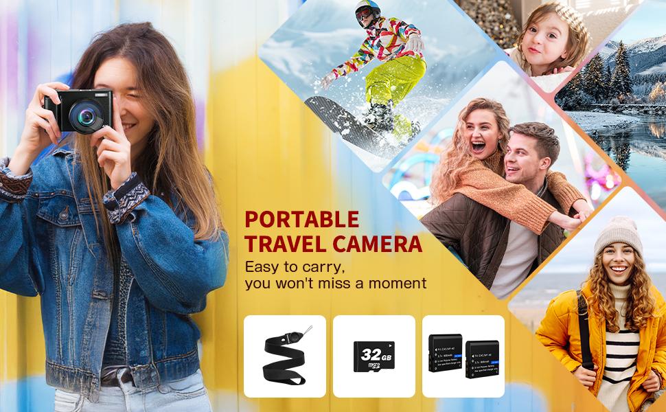 Camkory Retro 4K Vlogging Digital Camera with 180° Flip Screen – 2025 Newest Autofocus Camera, 16X Zoom, Flash, Anti-Shake, 32GB TF Card & Battery Charger Included, Perfect for YouTube, TikTok, Travel & Gifts Camkory Retro 4K Vlogging Digital Camera with 180° Flip Screen – 2025 Newest Autofocus Camera, 16X Zoom, Flash, Anti-Shake, 32GB TF Card & Battery Charger Included, Perfect for YouTube, TikTok, Travel & Gifts