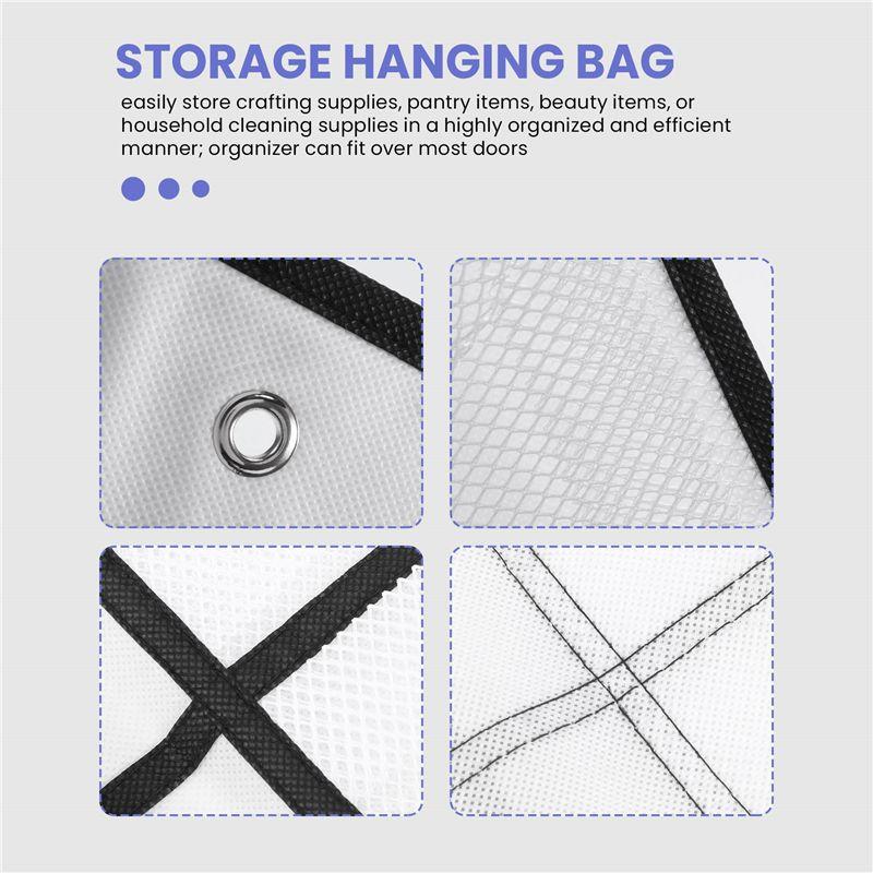 12 Large Mesh Pocket Hanging Shoe Organiser Rack Behind Doors Shoes Rack Storage Household Wall Bag Room Shoes Storage