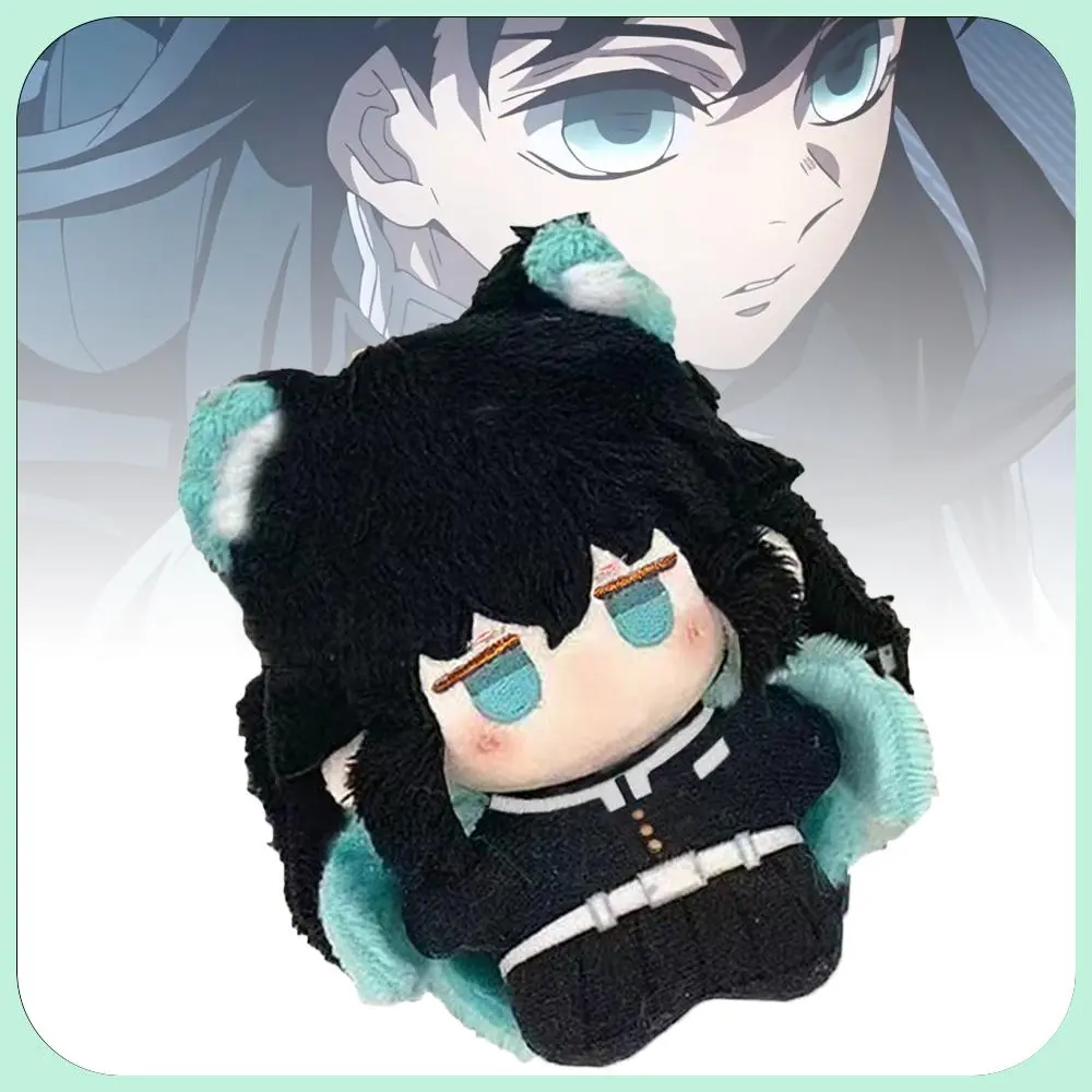 10cm Demon Slayer Tokitou Muichiro Plush Toys High Quality Figure Toys Cartoon Game Anime Cosplay Toys Body Squeaking Plush Doll