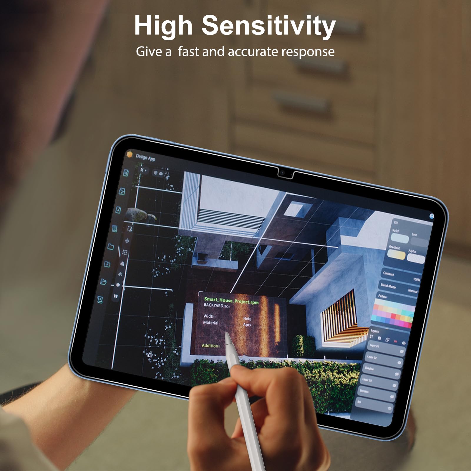 JESS Screen Protector for iPad A16 2025 11th (11 Inch) /10th Generation 2022 (10.9 Inch), 2 Pack Tempered Glass for iPad 11/10 Gen, Case Friendly, Anti-Scratch, Touch Sensitive, Tablet Protector