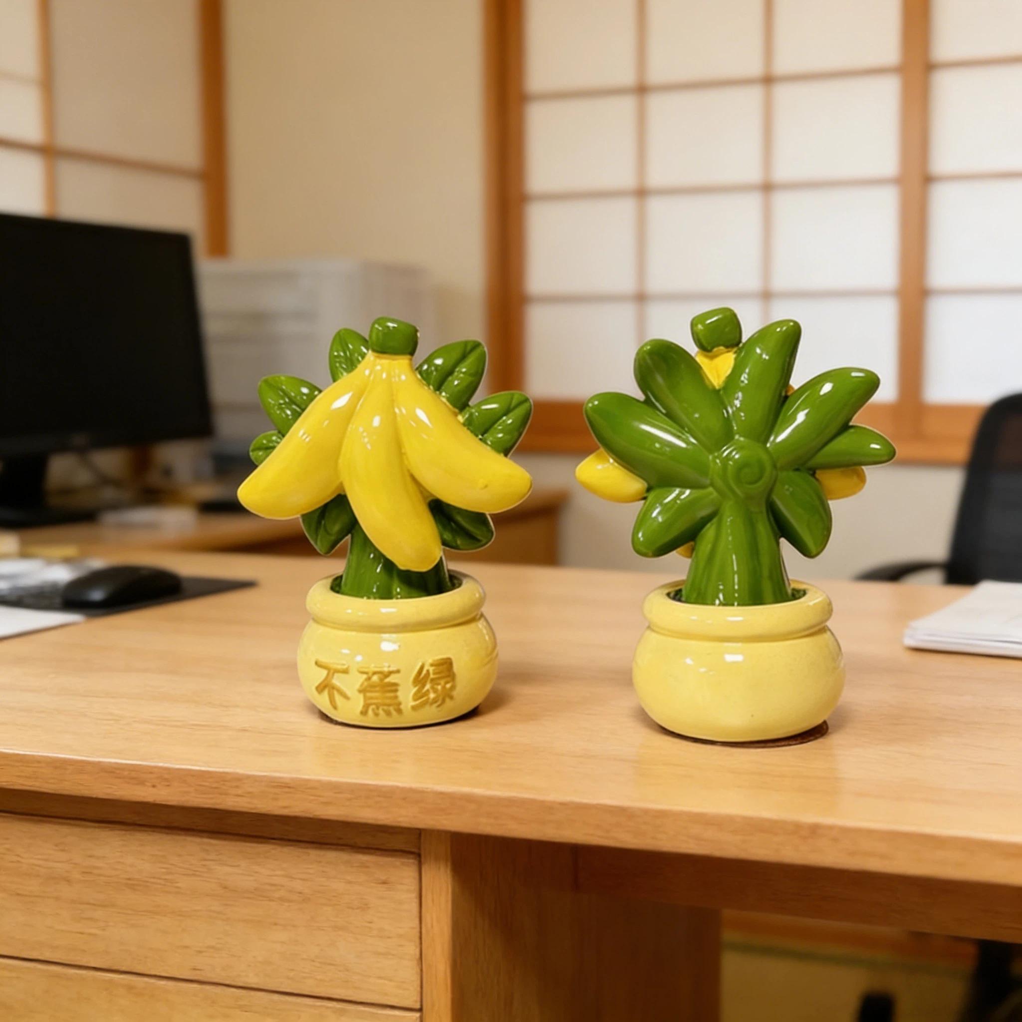 Trendy Banana Resin Statue, Cartoon Cute Healing Style, Smooth Fine Non-Fading, Stress Relief Gift, Birthday, Moving in Present