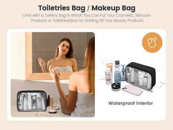 LOVEVOOK Hanging Suitcase Suit Bag for Women with Shoe Compartment and Toiletry Pouch, Convertible 2 in 1 Garment Bag, Waterproof Weekender Bag with Toiletry Bag, Carry On Travel Duffel Bag for Business Trip, Wedding SpringStatements