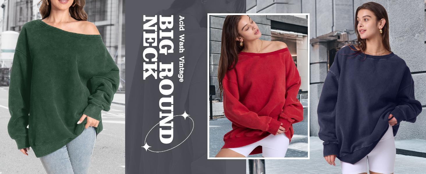 Hatant Fleece Pullover Women cute long sleeve top with Soft Batwing Sleeves and Big Round Neck Breathable and Comfortable Street off the shoulderchristmas Casual Sweatshirt oversized One shoulder Stylish Hatant Fleece Pullover Women cute long sleeve top with Soft Batwing Sleeves and Big Round Neck Breathable and Comfortable Street off the shoulderchristmas Casual Sweatshirt oversized One shoulder Stylish