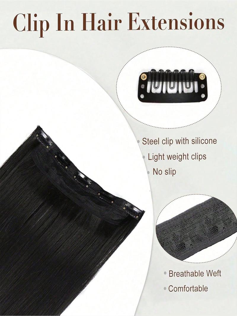 Super Long Straight Hair Extensions for Women, 30 Inch Clip-In Hairpieces, Invisible Instant Styling, Perfect for Cosplay and Daily Use