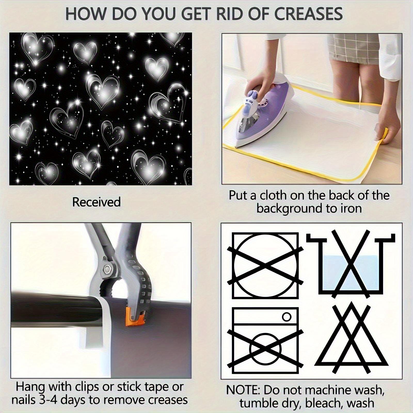 Extra-Large Wedding Background Cloth, Heart Pattern Party Decoration, Durable Polyester Fiber Banner for Valentine's Day & Birthday Photo Booths, Wedding Party Backdrop, Party Decorations Banners