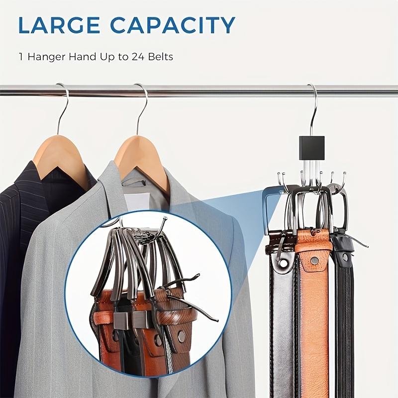 Multifunctional Rotating Six-Prong Hook, Sweatshirt Hat Scarf Organizer, Closet Storage Hanger, Door Mount, Space-Saving Hooks