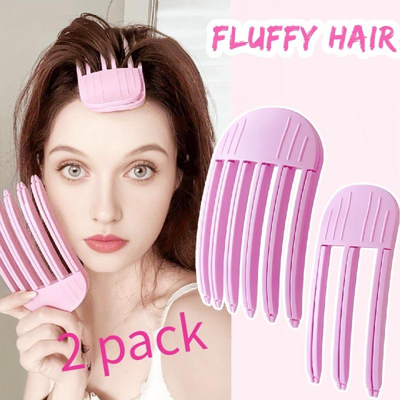 4Pcs hair styling tool 3-tooth and 6-tooth styling hair curling comb, fluffy bangs no heat curler, natural curling tool, fluffy roots cover seams