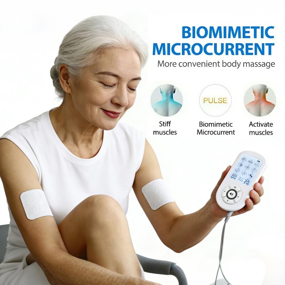 36 Modes Electrical EMS Muscle Stimulator 2 Output Tens Massage Physiotherapy Apparatus Pulse Therapy Acupuncture Device Full Body Relax Massager 30 Intensity Electrostimulator Multifunctional Massager