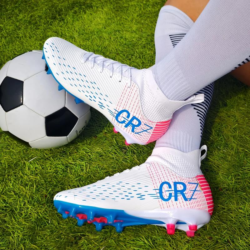 Men's High Top Turf Football Boots, Professional Outdoor Anti-skid Breathable Lace Up TF Soccer Cleats For Summer Rainy Day Training Outdoor Competition soccer shoes soccer boots shoes soccer Men's High Top Turf Football Boots, Professional Outdoor Anti-skid Breathable Lace Up TF Soccer Cleats For Summer Rainy Day Training Outdoor Competition soccer shoes soccer boots shoes soccer