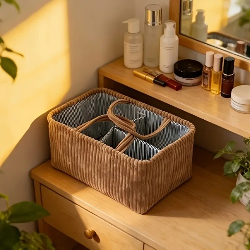 Multifunctional Mommy Bag & Storage Basket, Mummy Bag, Large Capacity Diaper Organizer, Portable Baby Tote, Multi-Purpose Organizer for Home and Travel