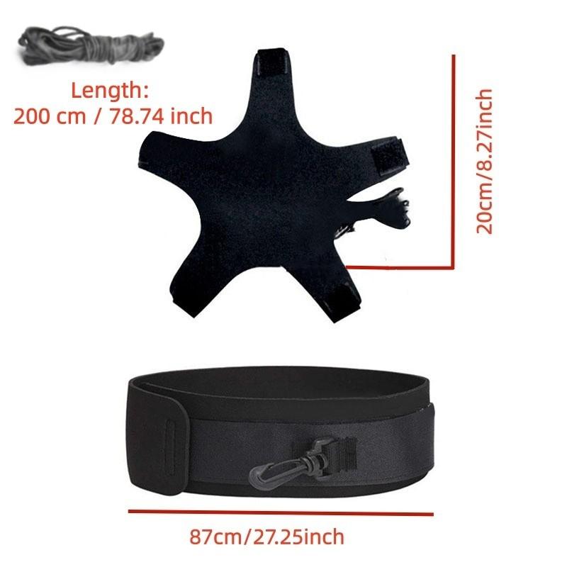 Adjustable Soccer Kicking Trainer, Ideal for Solo Practice, Durable Nylon Material, Perfect for Teens and Adults, No Ball Included