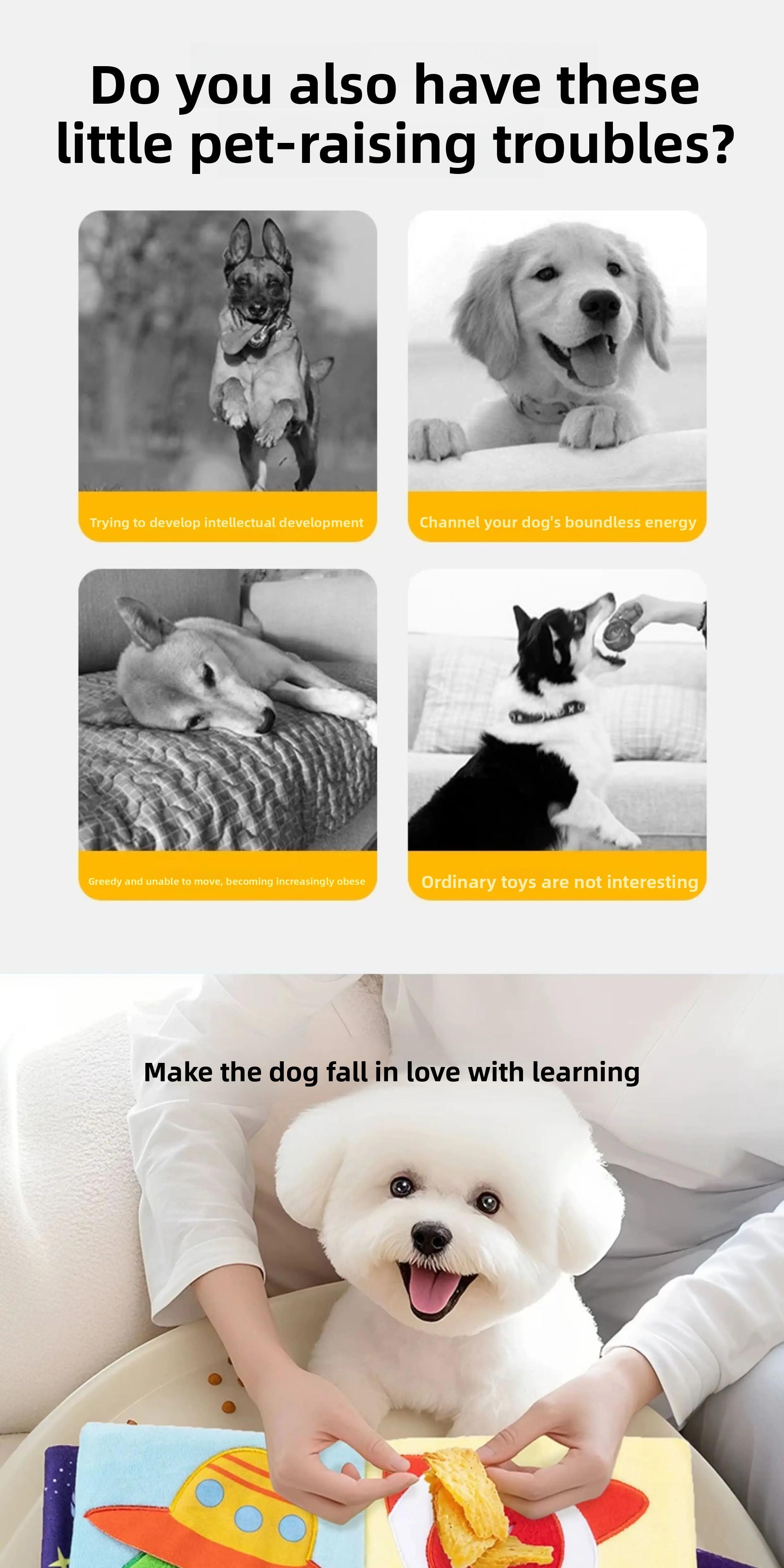 dog snuffle book hiding food toy puppy enrichment toy pet border collie puzzle toy energy draining interactive toy for dogs dog snuffle book hiding food toy puppy enrichment toy pet border collie puzzle toy energy draining interactive toy for dogs